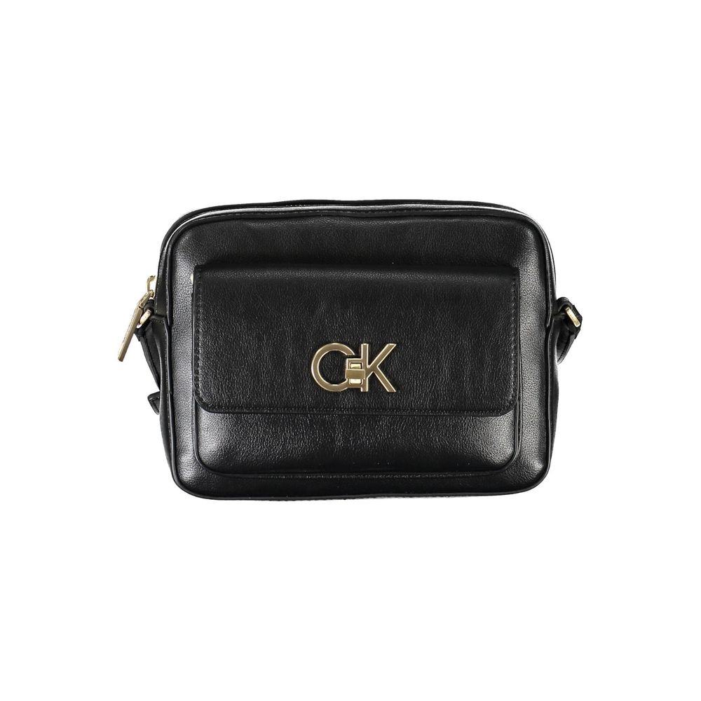 Black Recycled Polyester Women Handbag