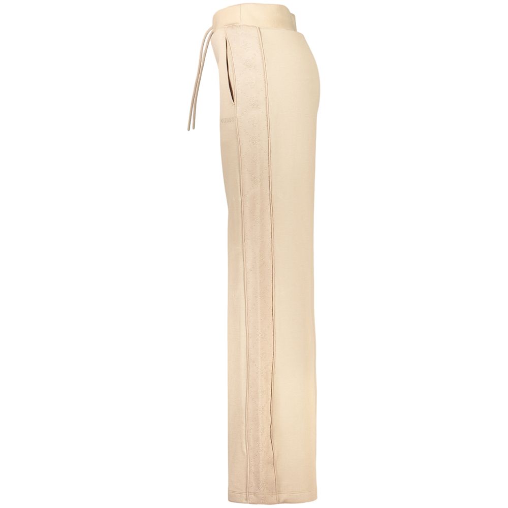 Beige Lyocell Womens Trousers