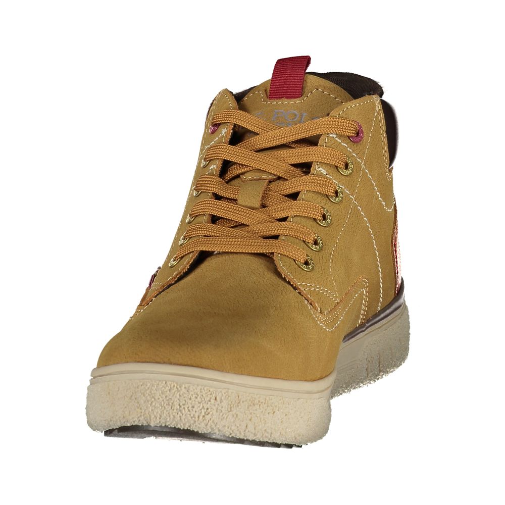 Brown Polyurethane Men's Sneaker