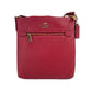 Coach Women'S Mini Rowan Top Zip File Crossbody Bag In Crossgrain Leather (Red)