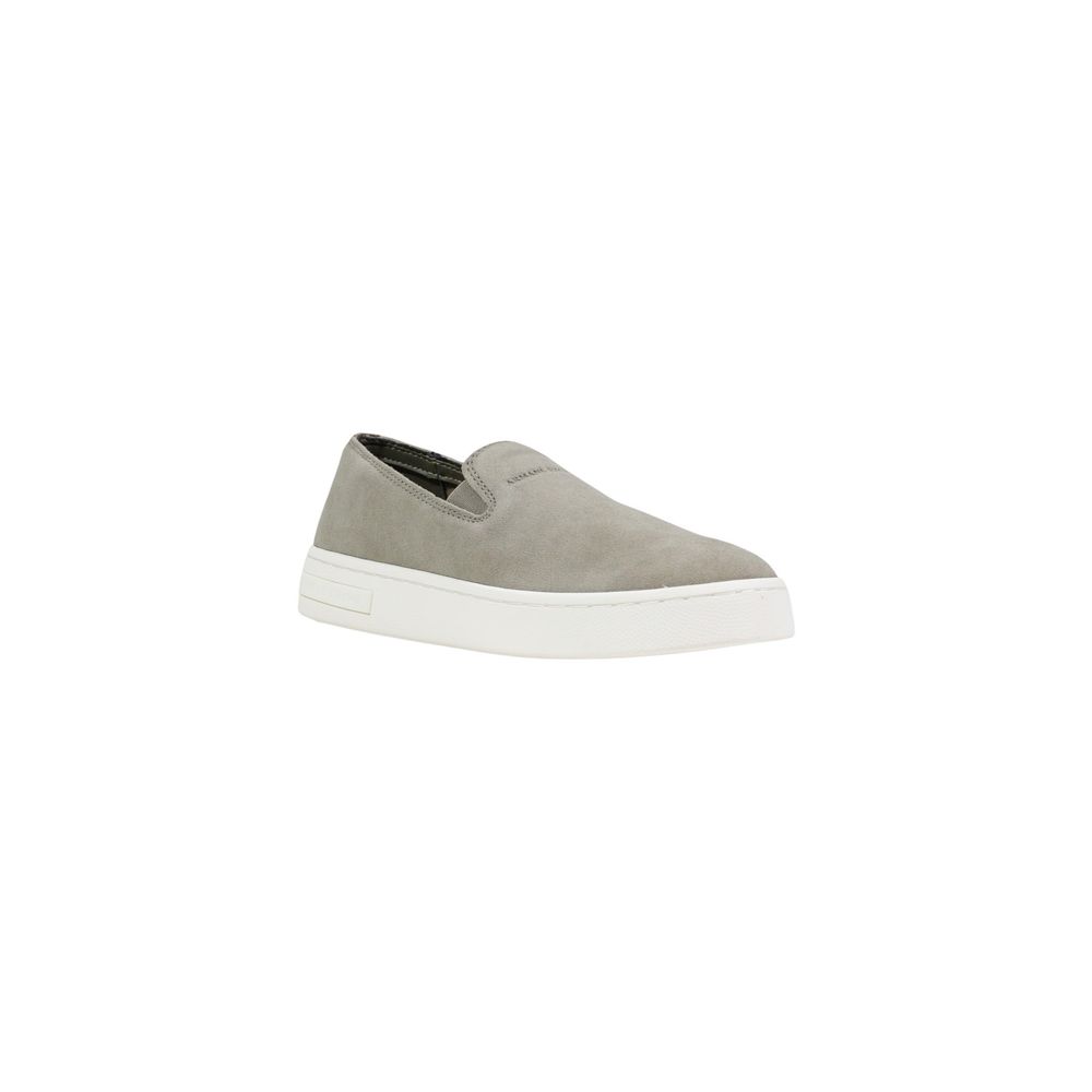 Green Leather Low Top Sneakers