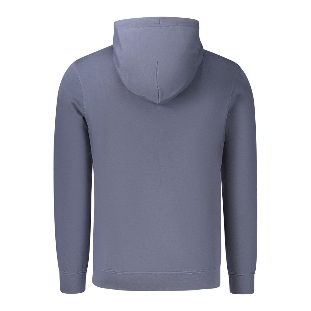 Blue Cotton Men's Hoodie