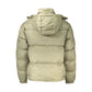 Green Polyester Full-Length Jacket
