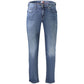Blue Cotton Slim Fit Jeans